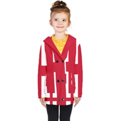 Flag Of Anglican Church Of Canada Kids  Double Breasted Button Coat by abbeyz71