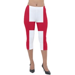 Flag Of Anglican Church Of Canada Lightweight Velour Capri Leggings  by abbeyz71