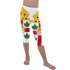 Coat Of Arms Of Anglican Church Of Canada Kids  Lightweight Velour Capri Leggings  by abbeyz71