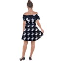 Yin Yang Pattern Off Shoulder Velour Dress View2