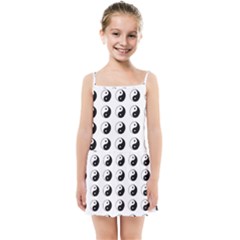 Yin Yang Pattern Kids  Summer Sun Dress by Valentinaart