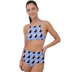 Yin Yang Pattern High Waist Tankini Set by Valentinaart