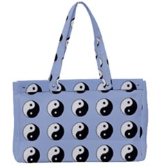 Yin Yang Pattern Canvas Work Bag by Valentinaart