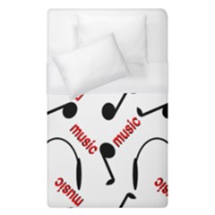 Music Letters Word Headphones Note Duvet Cover (single Size)