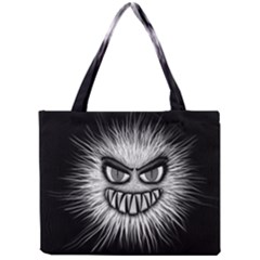 Monster Black White Eyes Mini Tote Bag