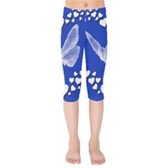 Heart Love Butterfly Mother S Day Kids  Capri Leggings 