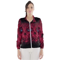 Monster Red Eyes Aggressive Fangs Ghost Women s Windbreaker