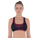 Monster Red Eyes Aggressive Fangs Ghost Cross Back Sports Bra View1