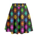 Pattern Background Colorful Design High Waist Skirt View1