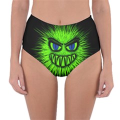 Monster Green Evil Common Reversible High-waist Bikini Bottoms by HermanTelo