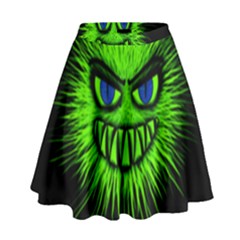 Monster Green Evil Common High Waist Skirt