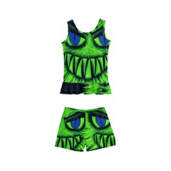 Monster Green Evil Common Kids  Boyleg Swimsuit