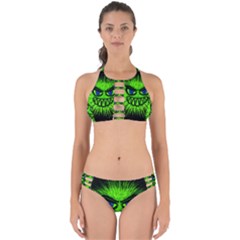Monster Green Evil Common Perfectly Cut Out Bikini Set