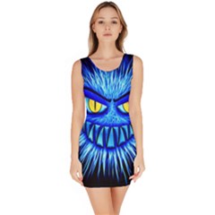 Monster Blue Attack Bodycon Dress