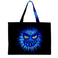 Monster Blue Attack Zipper Mini Tote Bag by HermanTelo