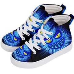 Monster Blue Attack Kids  Hi-top Skate Sneakers by HermanTelo