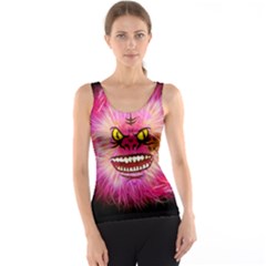 Monster Pink Eyes Aggressive Fangs Tank Top by HermanTelo