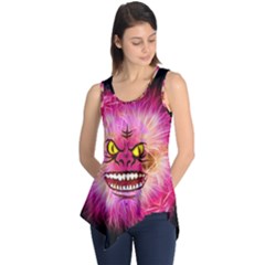 Monster Pink Eyes Aggressive Fangs Sleeveless Tunic