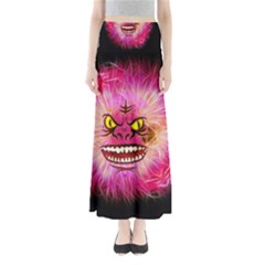 Monster Pink Eyes Aggressive Fangs Full Length Maxi Skirt