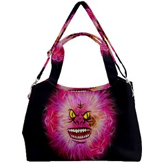 Monster Pink Eyes Aggressive Fangs Double Compartment Shoulder Bag by HermanTelo