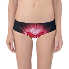 Monster Red Eyes Aggressive Fangs Classic Bikini Bottoms by HermanTelo