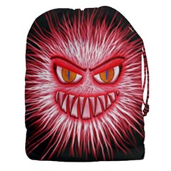 Monster Red Eyes Aggressive Fangs Drawstring Pouch (xxxl)