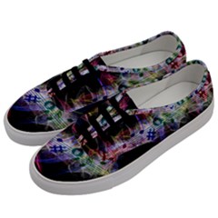 Particles Music Clef Wave Men s Classic Low Top Sneakers