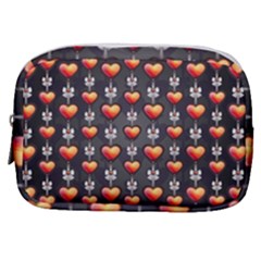 Love Heart Background Valentine Make Up Pouch (small) by HermanTelo