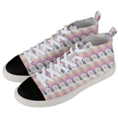 Seamless Pattern Background Entrance Men s Mid-top Canvas Sneakers by HermanTelo