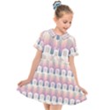 Seamless Pattern Background Entrance Kids  Short Sleeve Shirt Dress View1