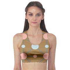 Planets Planet Around Rounds Sports Bra