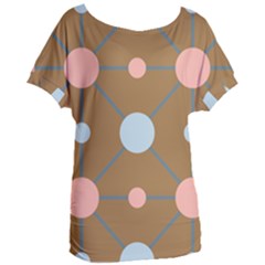 Planets Planet Around Rounds Women s Oversized Tee
