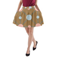 Planets Planet Around Rounds A-line Pocket Skirt