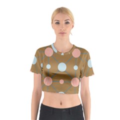 Planets Planet Around Rounds Cotton Crop Top