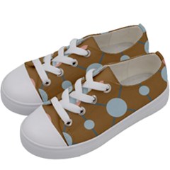 Planets Planet Around Rounds Kids  Low Top Canvas Sneakers
