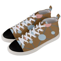 Planets Planet Around Rounds Men s Mid-top Canvas Sneakers by HermanTelo