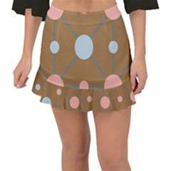 Planets Planet Around Rounds Fishtail Mini Chiffon Skirt by HermanTelo