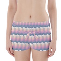 Seamless Pattern Background Block Boyleg Bikini Wrap Bottoms