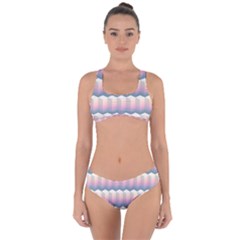 Seamless Pattern Background Block Criss Cross Bikini Set by HermanTelo