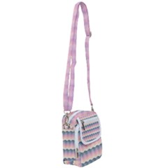 Seamless Pattern Background Block Pink Shoulder Strap Belt Bag by HermanTelo