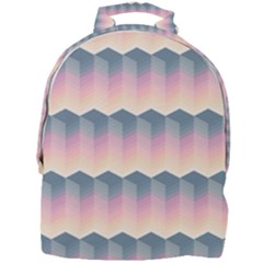 Seamless Pattern Background Block Pink Mini Full Print Backpack by HermanTelo
