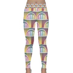 Seamless Pattern Background Abstract Classic Yoga Leggings