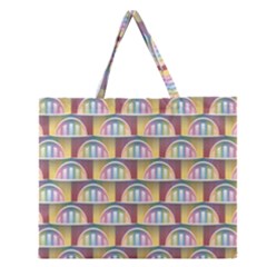 Seamless Pattern Background Abstract Zipper Large Tote Bag by HermanTelo