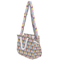 Seamless Pattern Background Abstract Rope Handles Shoulder Strap Bag