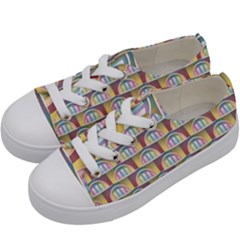 Seamless Pattern Background Abstract Kids  Low Top Canvas Sneakers