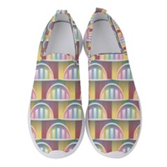 Seamless Pattern Background Abstract Women s Slip On Sneakers
