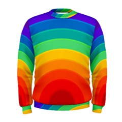 Rainbow Background Colorful Men s Sweatshirt
