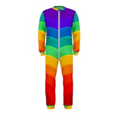 Rainbow Background Colorful Onepiece Jumpsuit (kids)