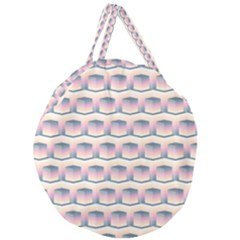 Seamless Pattern Background Cube Giant Round Zipper Tote