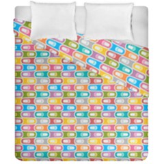 Seamless Pattern Background Abstract Rainbow Duvet Cover Double Side (california King Size) by HermanTelo